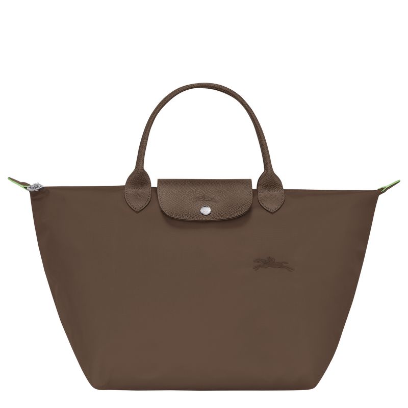 Dark Brown Longchamp Le Pliage Green M Women Handbag | US-985QWZKIX