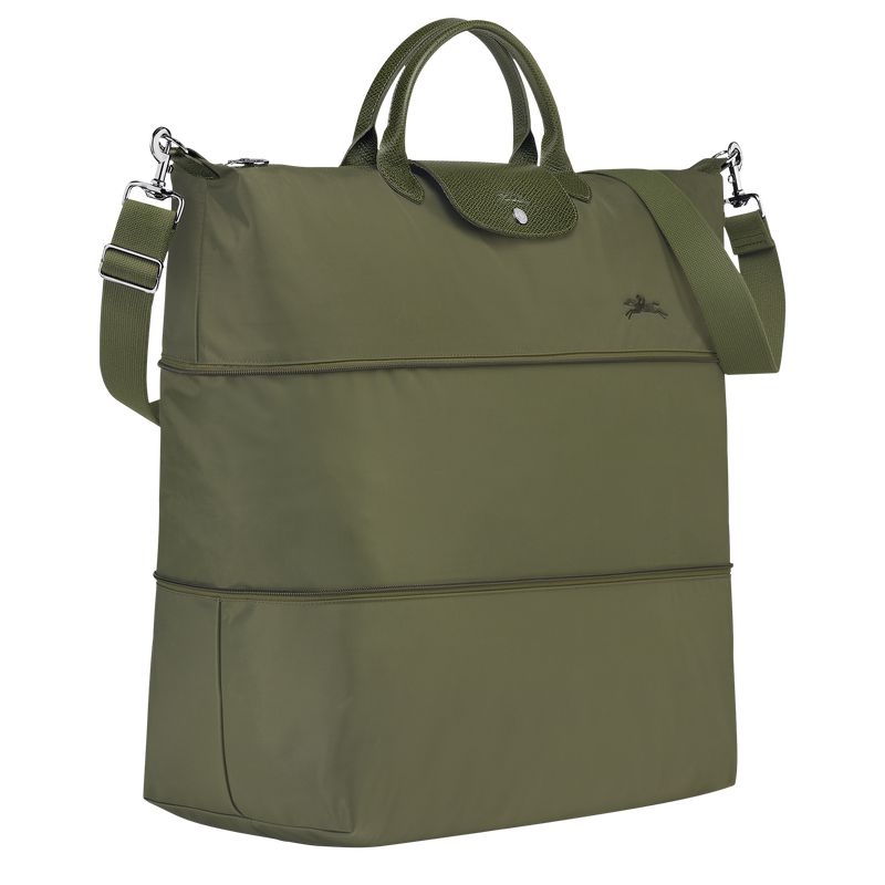 Dark Green Longchamp Le Pliage Green Expandable Men Travel Bag | US-923KUTLCH