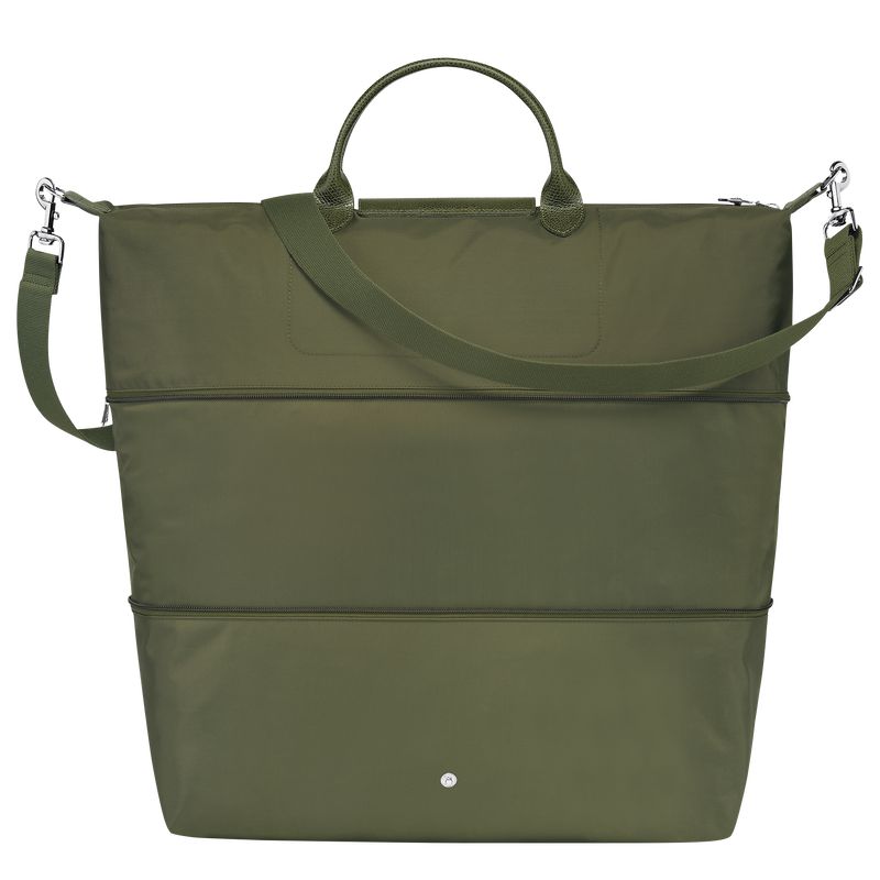 Dark Green Longchamp Le Pliage Green Expandable Men Travel Bag | US-923KUTLCH