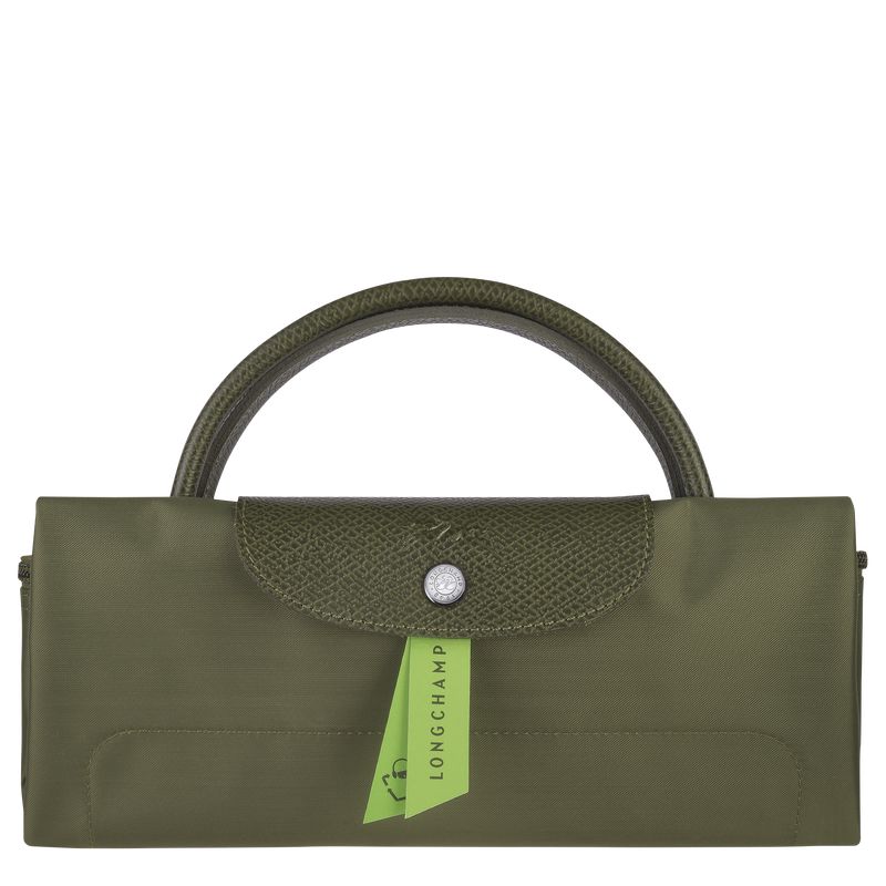 Dark Green Longchamp Le Pliage Green L Men Travel Bag | US-097VLWTEA