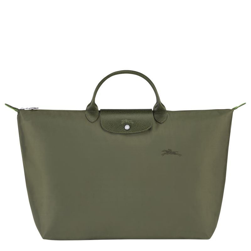 Dark Green Longchamp Le Pliage Green L Men Travel Bag | US-097VLWTEA