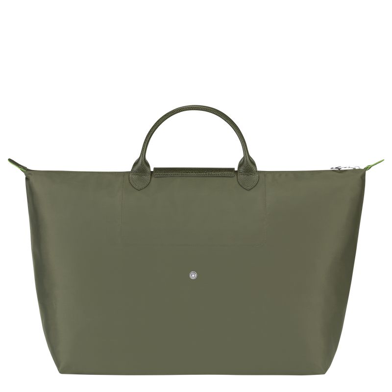 Dark Green Longchamp Le Pliage Green L Women Travel Bag | US-867OKVXCL
