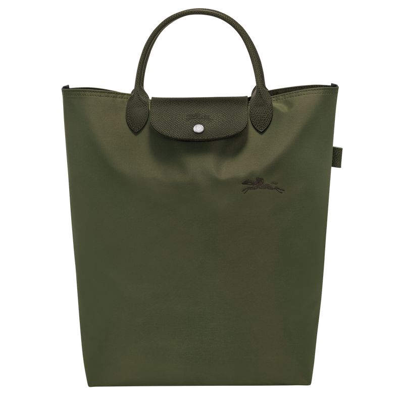 Dark Green Longchamp Le Pliage Green M Men Tote Bag | US-284EUJQAG