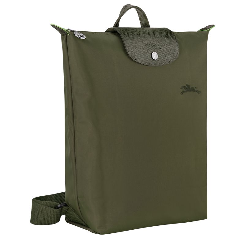 Dark Green Longchamp Le Pliage Green M Women Backpack | US-849DREHZS
