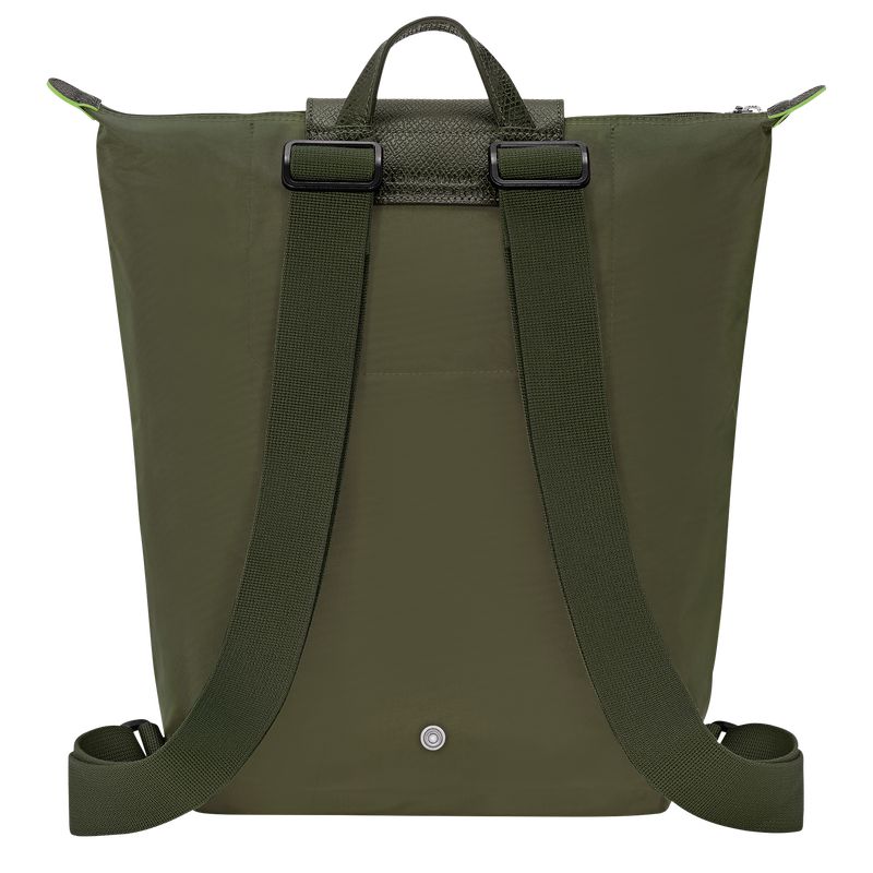 Dark Green Longchamp Le Pliage Green M Women Backpack | US-849DREHZS
