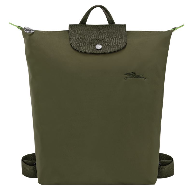 Dark Green Longchamp Le Pliage Green M Women Backpack | US-849DREHZS