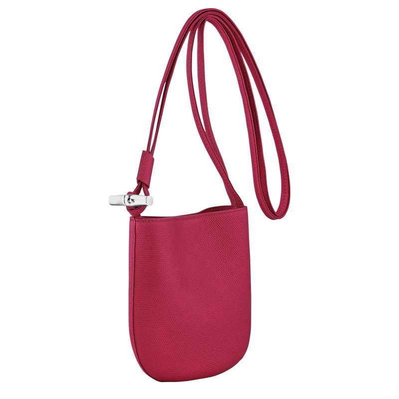Dark Pink Longchamp Le Roseau S Women Crossbody Bag | US-634RLQSMV
