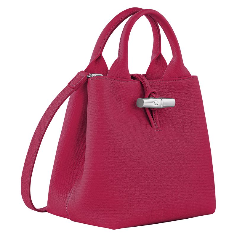 Dark Pink Longchamp Le Roseau S Women Handbag | US-607BJYEGA