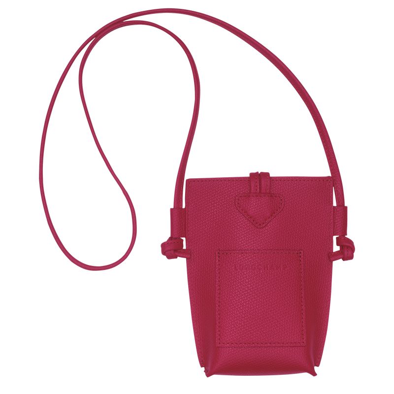 Dark Pink Longchamp Le Roseau Women Phone Case | US-276PSDVOJ