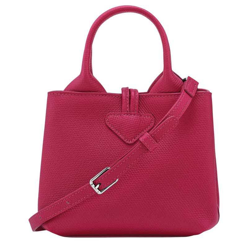 Dark Pink Longchamp Le Roseau Xs Women Handbag | US-809RWYUTZ