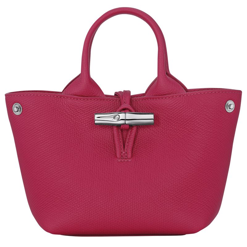 Dark Pink Longchamp Le Roseau Xs Women Handbag | US-809RWYUTZ