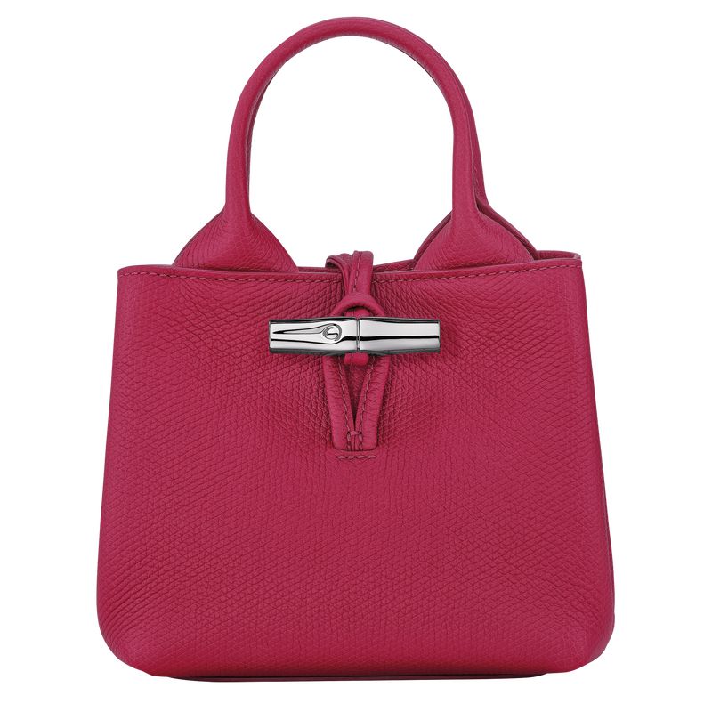 Dark Pink Longchamp Le Roseau Xs Women Handbag | US-809RWYUTZ