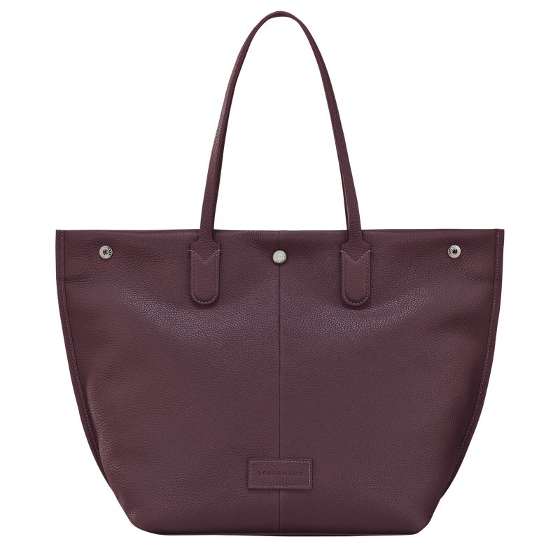 Dark Purple Longchamp Essential L Men Tote Bag | US-068AWZRXG