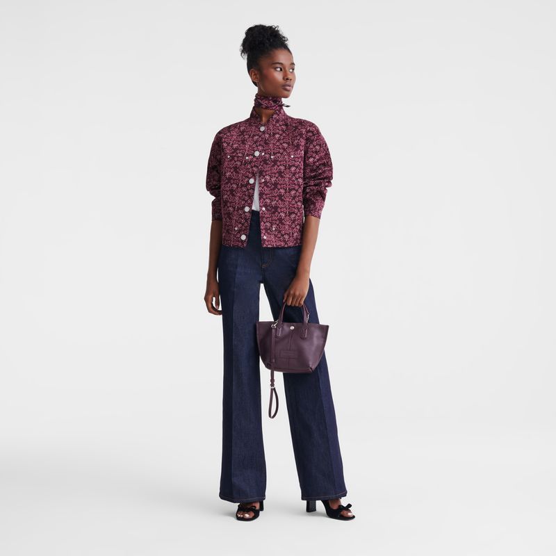 Dark Purple Longchamp Essential Xs Women Handbag | US-561BNTECR