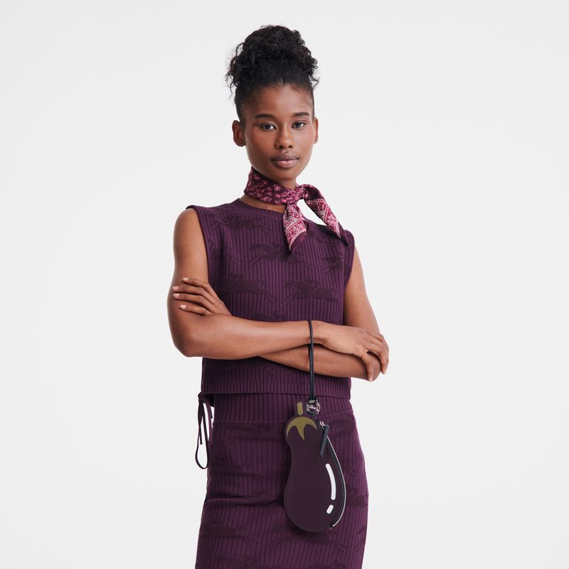 Dark Purple Longchamp Longcharm Women Clutch | US-689QPNOZD
