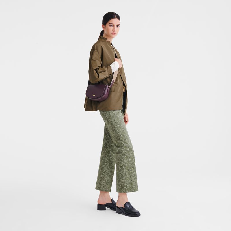 Dark Purple Longchamp Épure S Women Crossbody Bag | US-031ILXOHZ