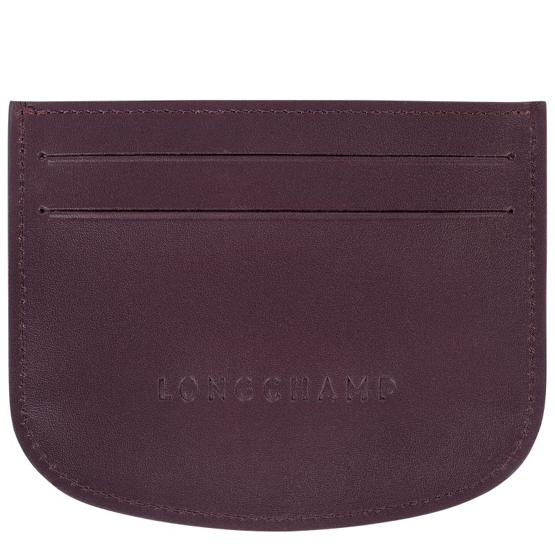 Dark Purple Longchamp Épure Women Card Holder | US-043UVWCBX