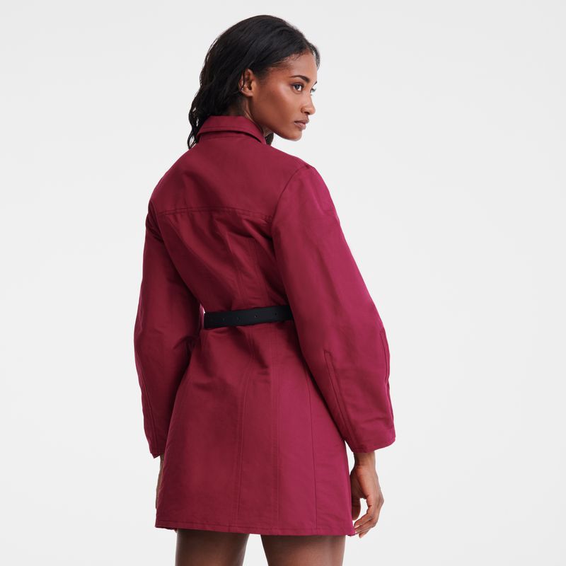 Dark Red Longchamp Canvas Women Dress | US-617ODGJWI