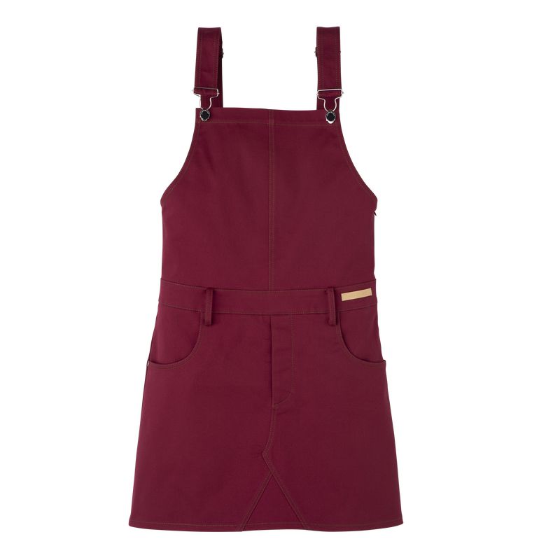 Dark Red Longchamp Gabardine Women Dress | US-962NUYFTO