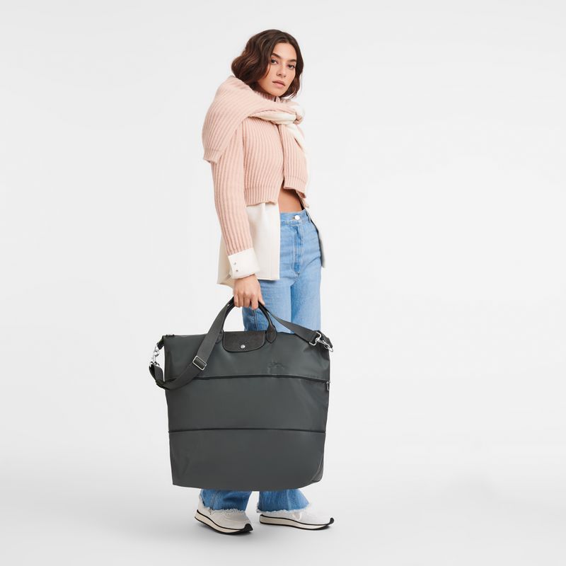 Deep Grey Longchamp Le Pliage Green Expandable Women Travel Bag | US-710JQEWMB