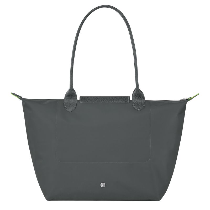 Deep Grey Longchamp Le Pliage Green L Women Tote Bag | US-356WRIQCL