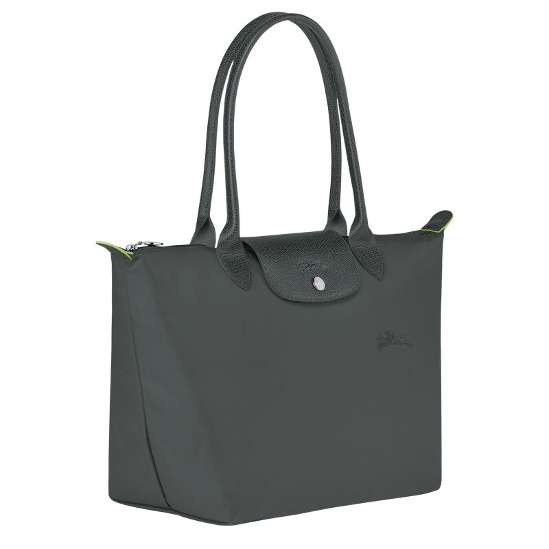 Deep Grey Longchamp Le Pliage Green M Women Tote Bag | US-894DMORCF