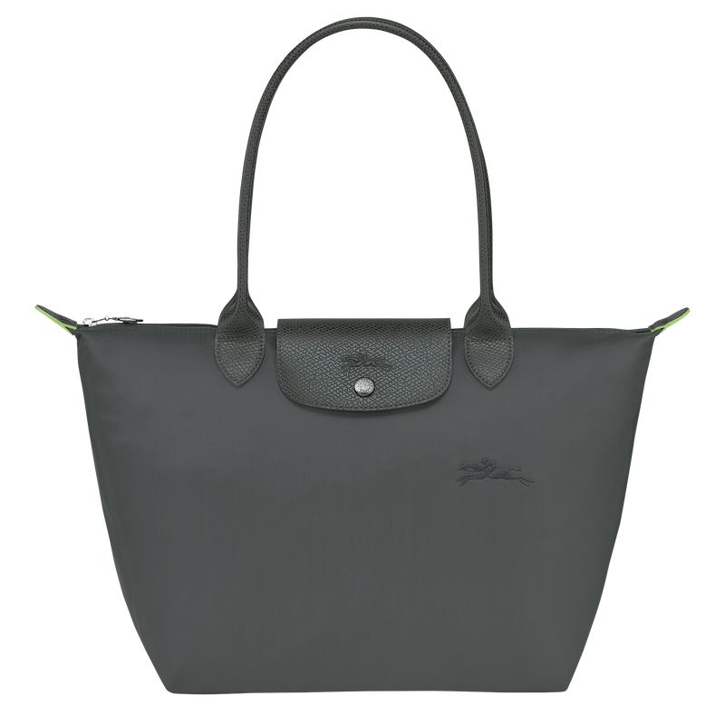 Deep Grey Longchamp Le Pliage Green M Women Tote Bag | US-894DMORCF