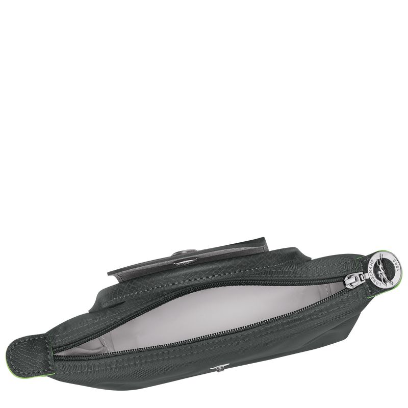Deep Grey Longchamp Le Pliage Green With Handle Men Pouch | US-265FNUMYR