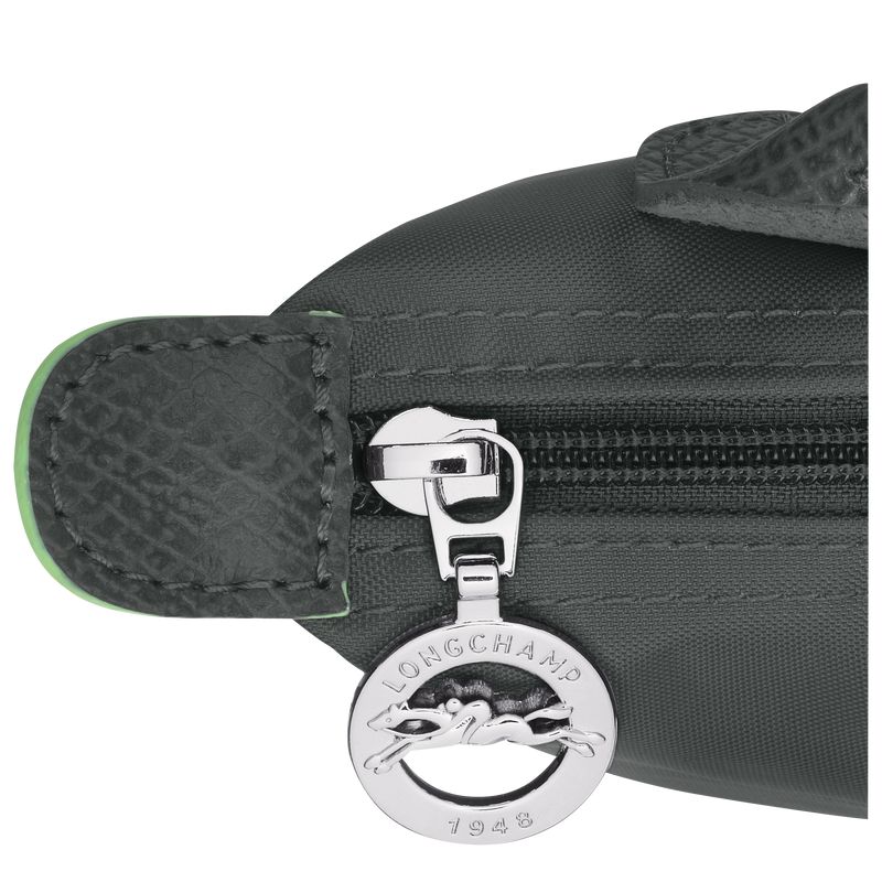 Deep Grey Longchamp Le Pliage Green With Handle Men Pouch | US-265FNUMYR
