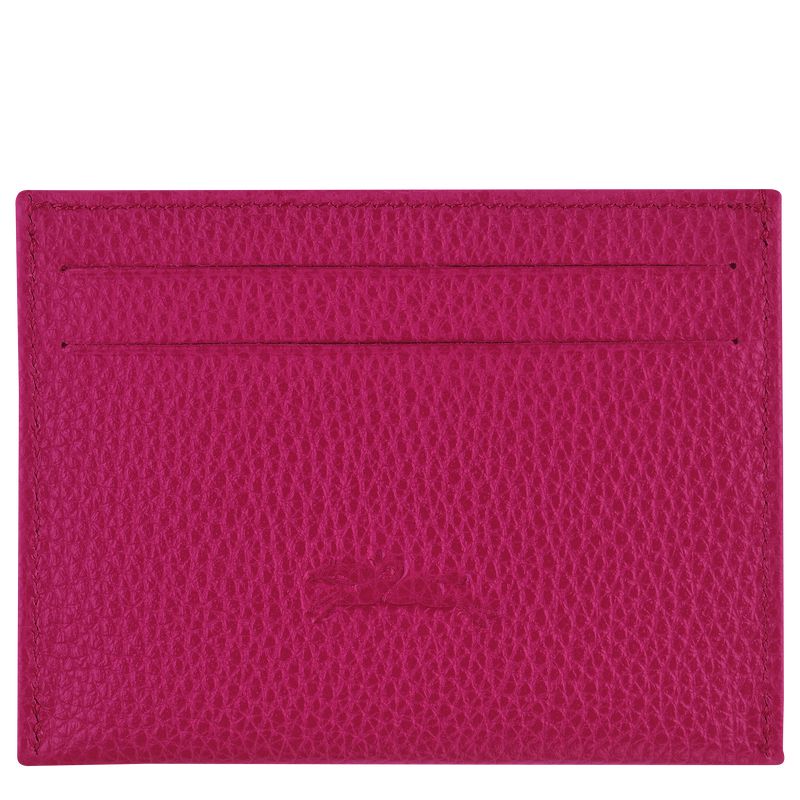 Fuchsia Longchamp Le Foulonné Men Card Holder | US-057PJDZAU