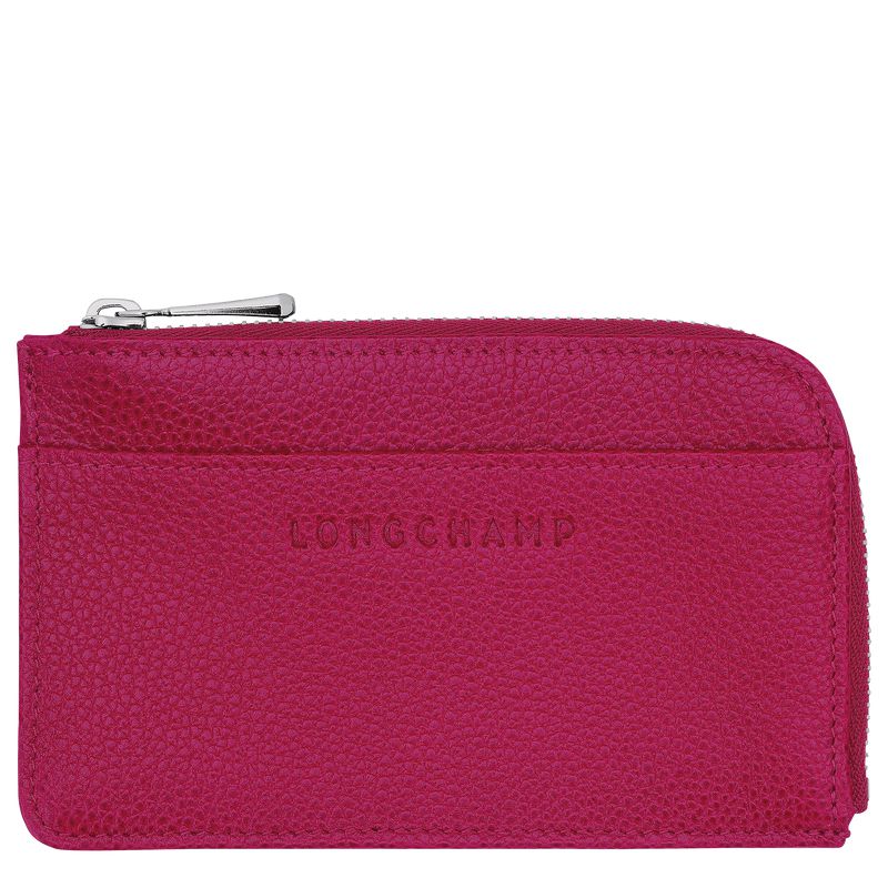 Fuchsia Longchamp Le Foulonné Men Card Holder | US-875IJHODN