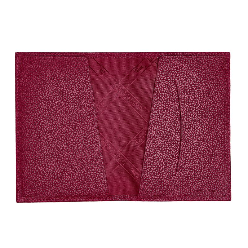 Fuchsia Longchamp Le Foulonné Men Passport Holder | US-631OPIBCA