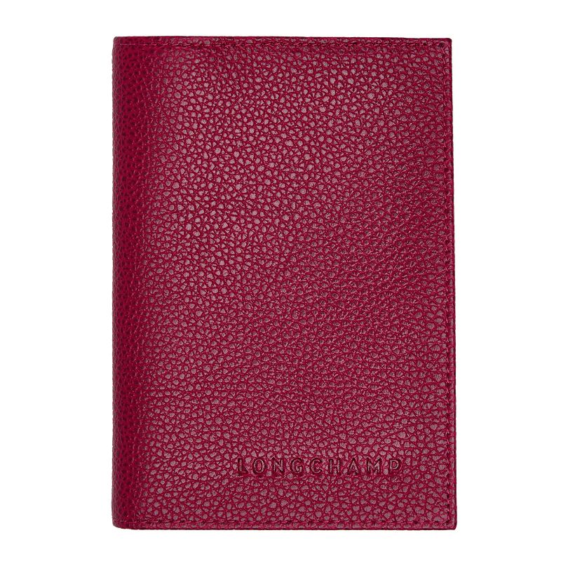 Fuchsia Longchamp Le Foulonné Men Passport Holder | US-631OPIBCA