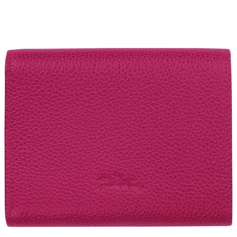 Fuchsia Longchamp Le Foulonné Men Wallet | US-794JUHBGC