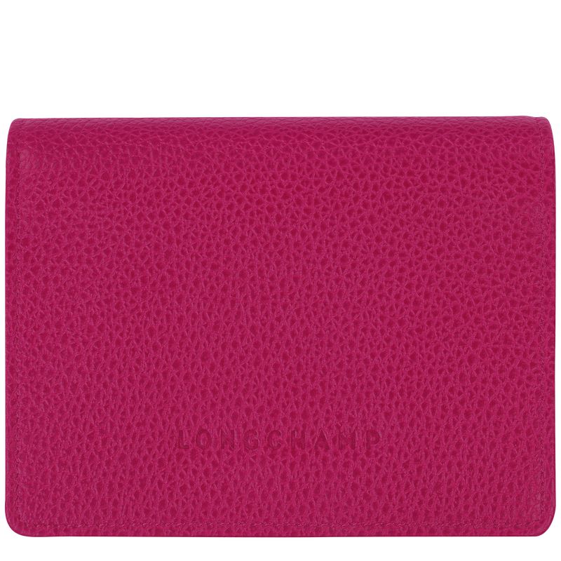 Fuchsia Longchamp Le Foulonné Men Wallet | US-794JUHBGC