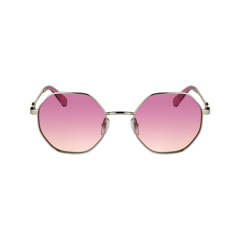 Gold / Pink Longchamp Metal Women Sunglasses | US-910WMTAQL