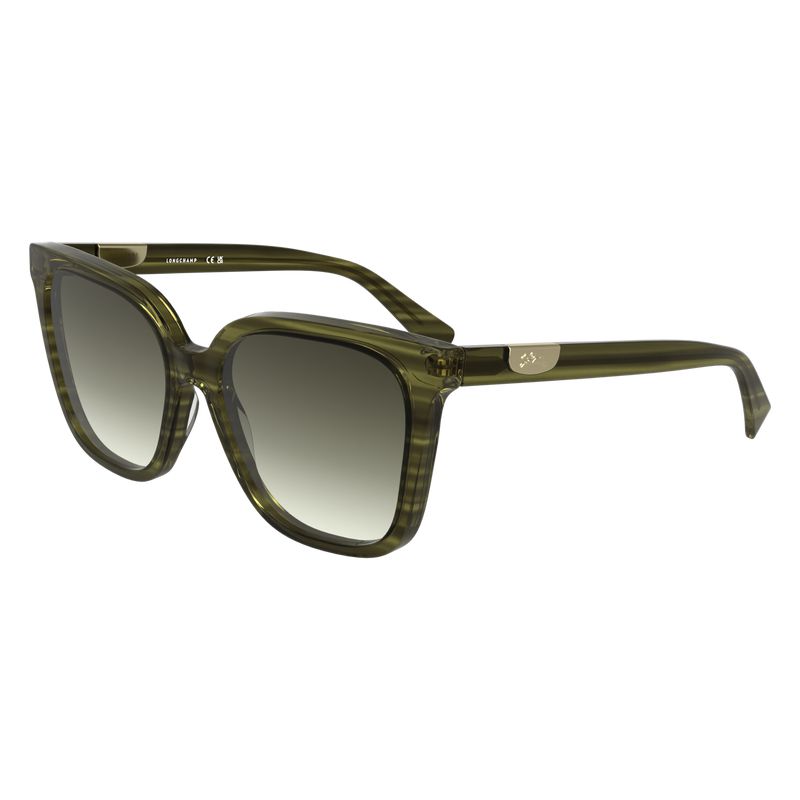 Green Longchamp Acetate Women Sunglasses | US-271RIMHEO
