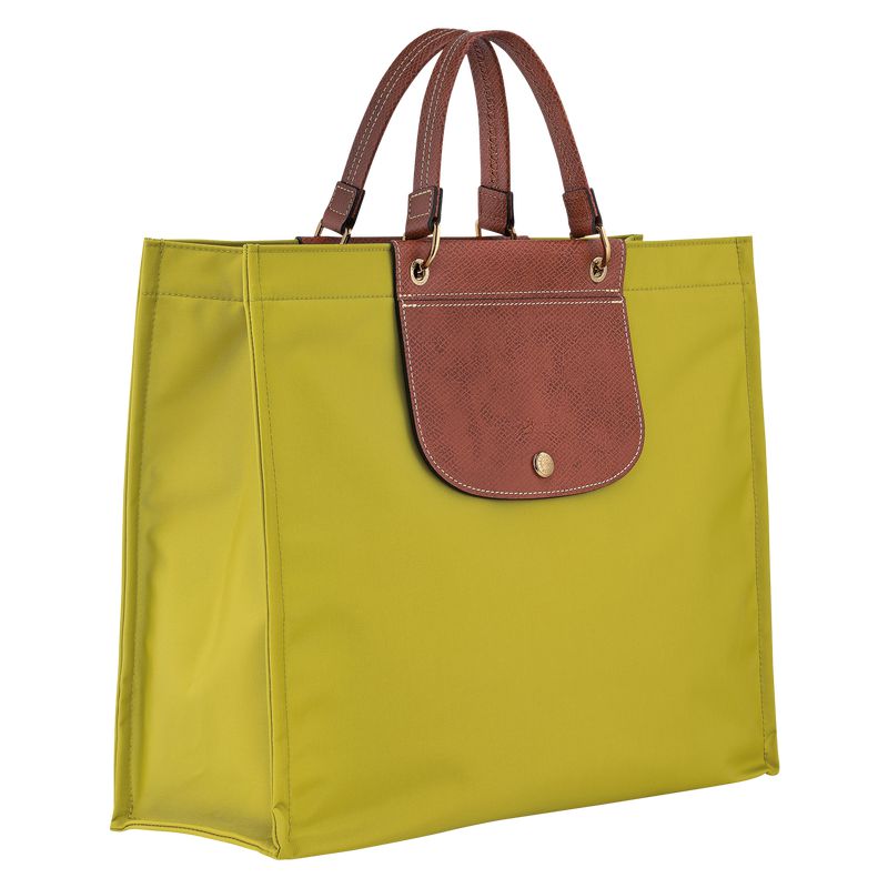 Green Longchamp Cabas L Women Tote Bag | US-581VBDHLG