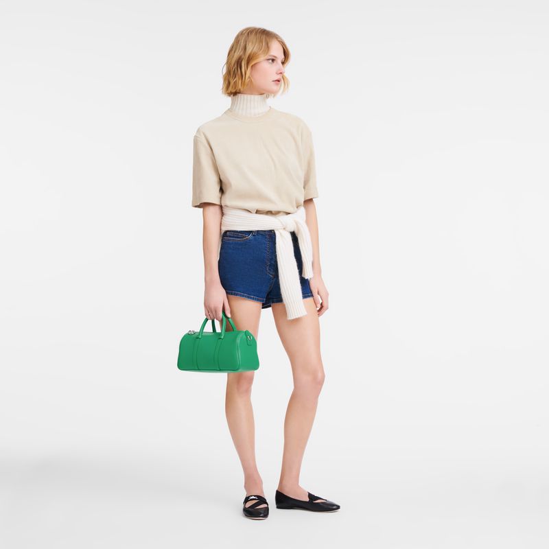 Green Longchamp Daylong M Women Handbag | US-648JVAWBG
