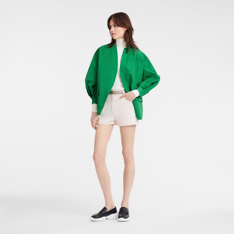 Green Longchamp Kimono Women Jacket | US-176XPMCHI
