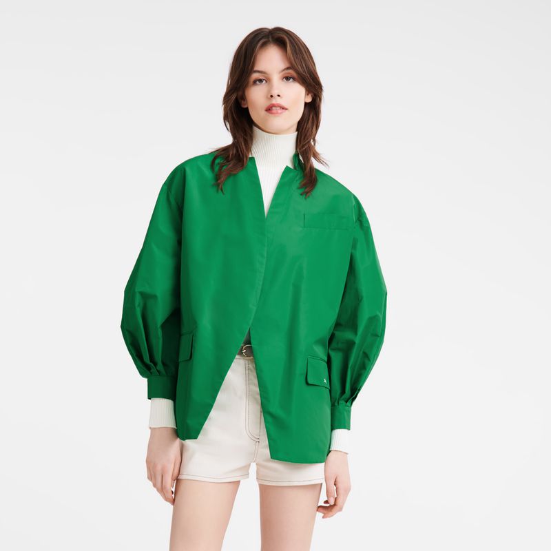 Green Longchamp Kimono Women Jacket | US-176XPMCHI