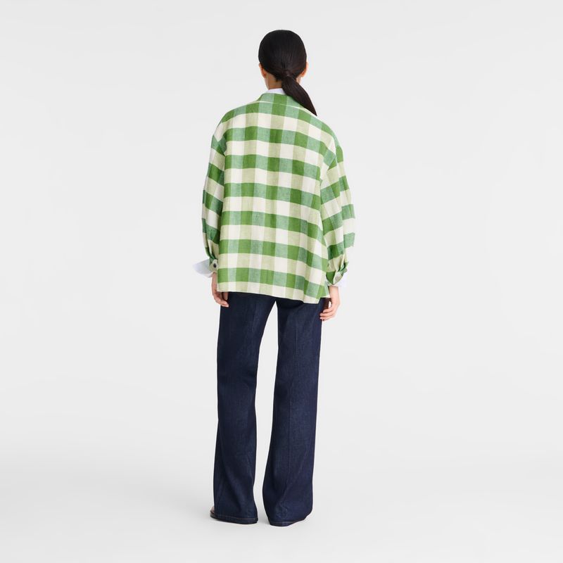Green Longchamp Kimono Women Jacket | US-238JZFPIE
