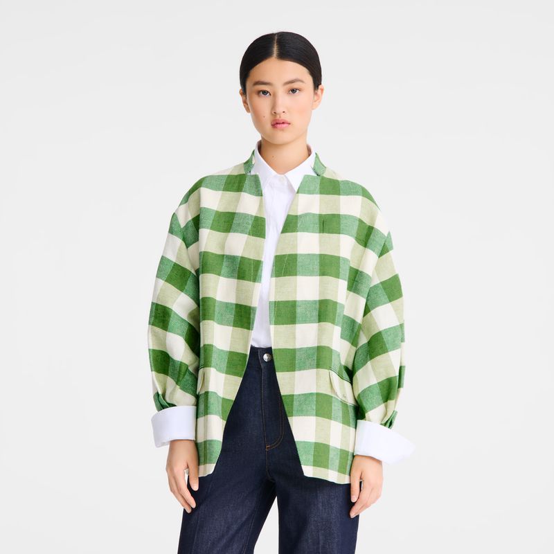 Green Longchamp Kimono Women Jacket | US-238JZFPIE