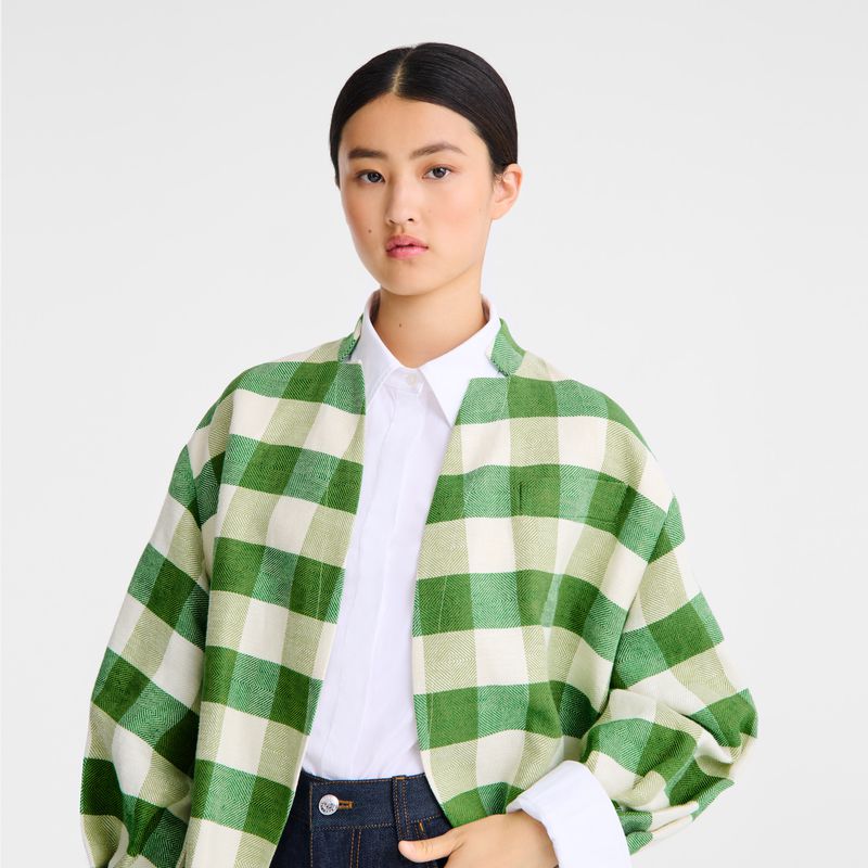 Green Longchamp Kimono Women Jacket | US-238JZFPIE