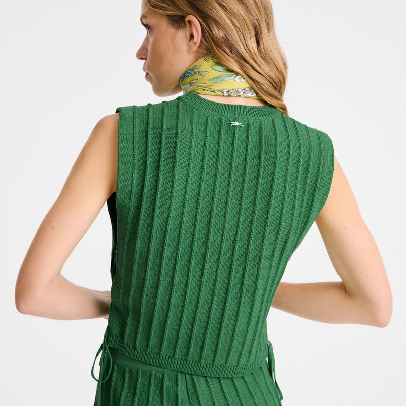 Green Longchamp Knit Women Top | US-293PWBSMG