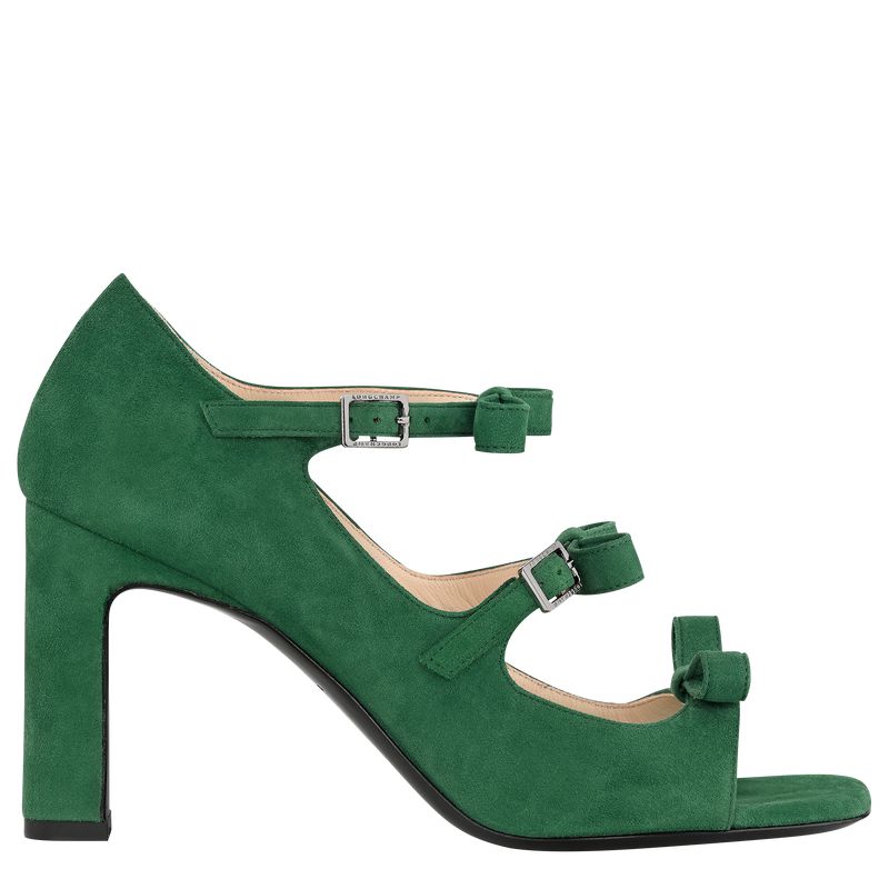 Green Longchamp La Baronne Women Sandals | US-194NYRIVD