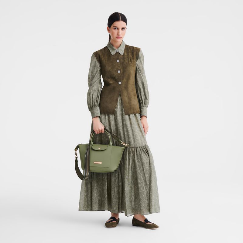 Green Longchamp Le Pliage Xtra S Women Handbag | US-531MSUDBG