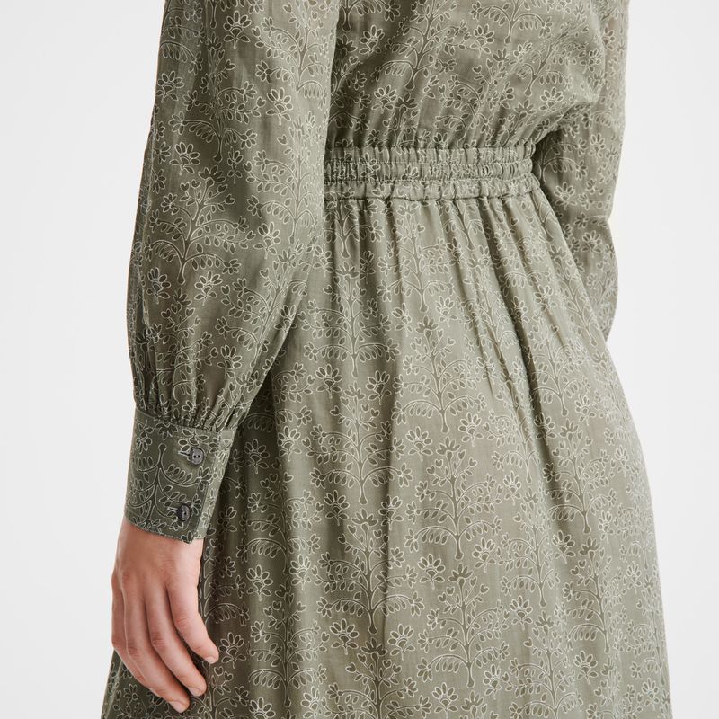 Green Longchamp Long Women Dress | US-679AEBMZO