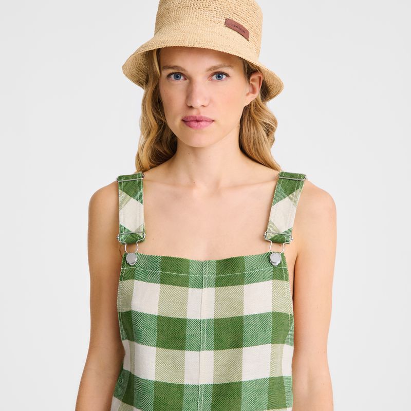 Green Longchamp Vichy Jacquard Women Dress | US-213CZITAW