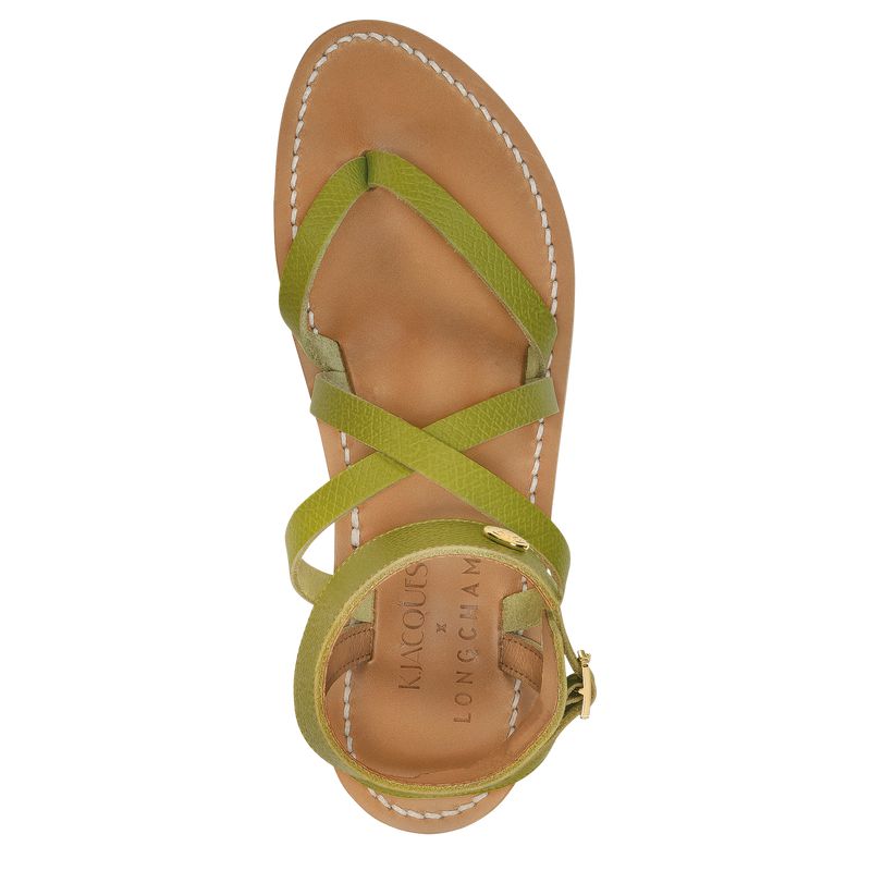 Green Longchamp X K.Jacques Women Sandals | US-490INLEXO